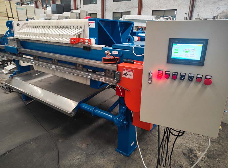 High Performance Automatic Chamber Filter Press Shipped to South America.jpg